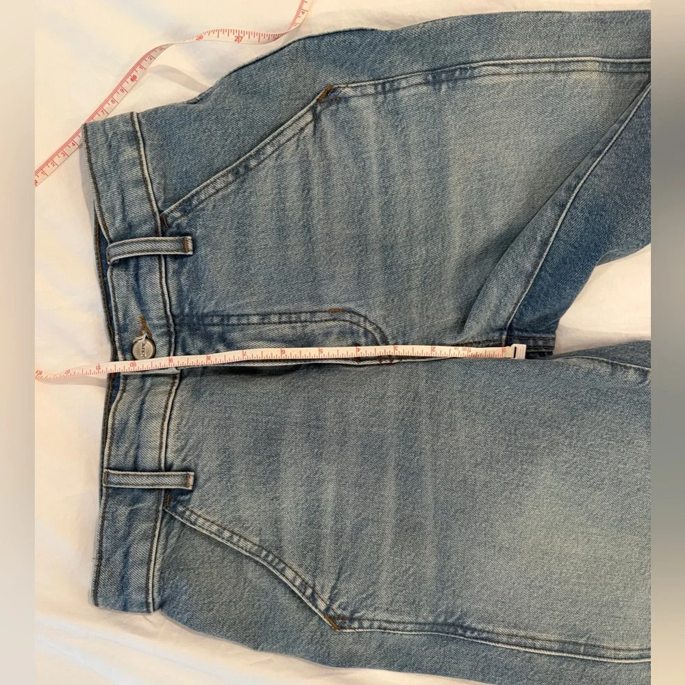 Jcrew high-rise semi-stretch utility slim wide jeans